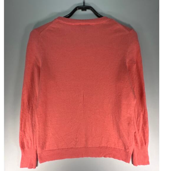 Pendleton Woman's Pink Salmon 100% Soft Cashmere knit Pullover Sweater Size: M - Picture 2 of 10